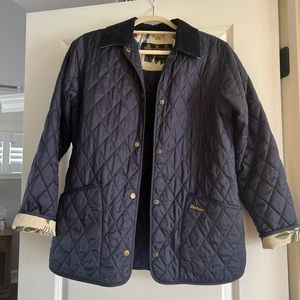 Barbour quilted jacket.